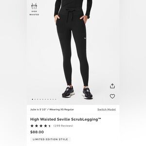 Figs High Waisted Seville Scrub Legging